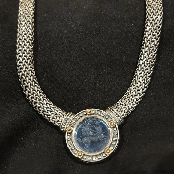 Stunning statement piece!  Woven sterling silver & 14k Gold!!! ❤️ - Picture 3 of 4